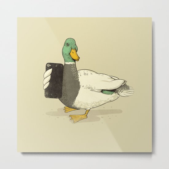 Duck Lips Metal Print