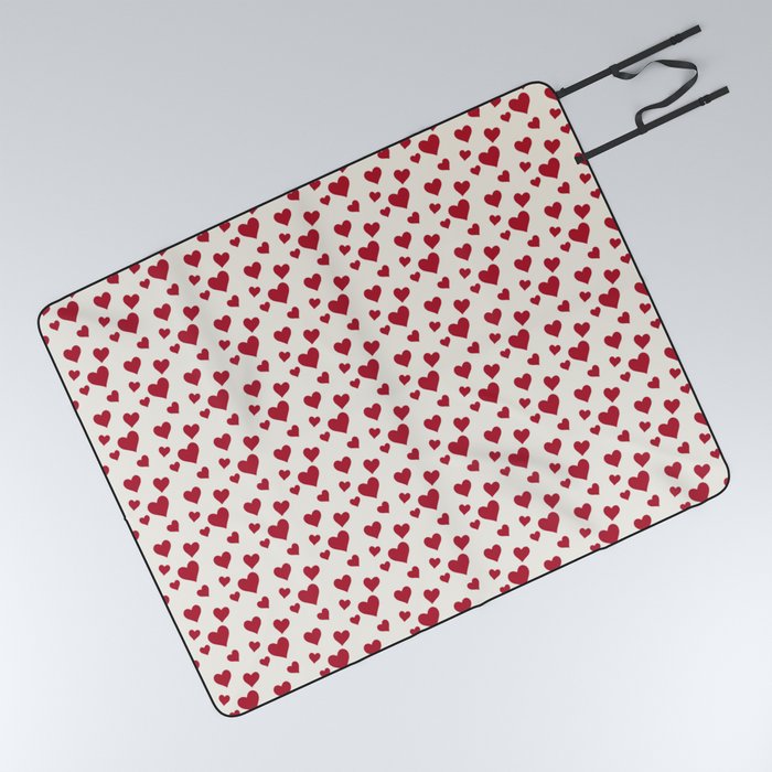 Cute Valentines Day Heart Pattern Lover Picnic Blanket