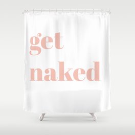 get naked V Shower Curtain