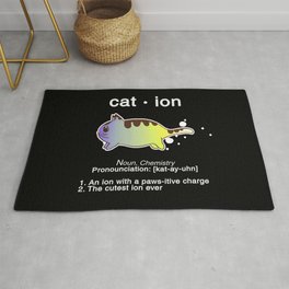 Biology Anime Cat Ion Kitty Kitten Chemistry Gift Rug