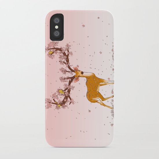 Blooming stag iPhone Case