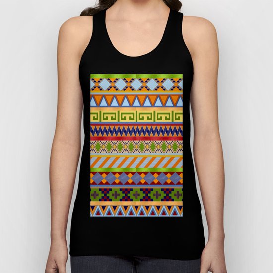 Tribal Aztec Patterns Unisex Tank Top