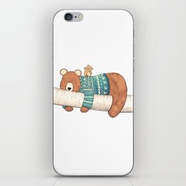 Tired Bear, Cute Cub iPhone Skin