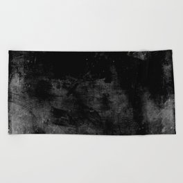 Black as coal Beach Towel