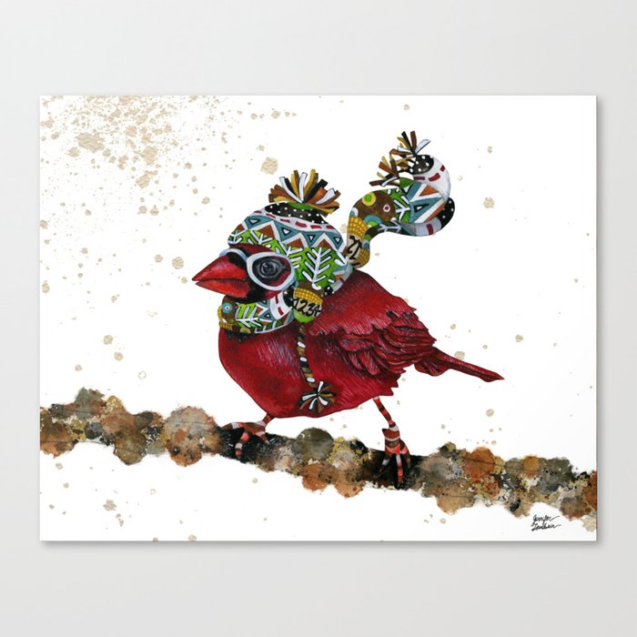 Cardinal Blaze 3 Canvas Print