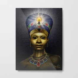Modius Metal Print | Egyptian, Black, African, Egypt, Africa, Painting 