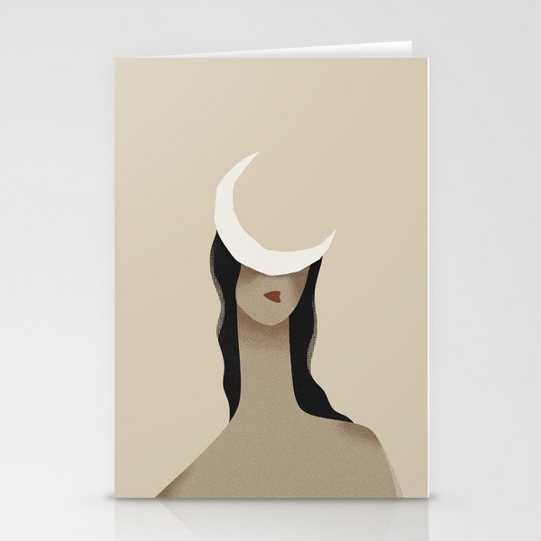 The moon I Stationery Cards