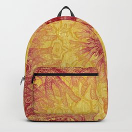 Ocean Landscape Gold Yellow Red Backpack