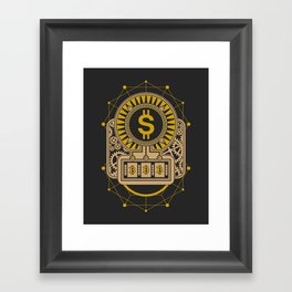Bitcoin Jackpot Mechanical  Framed Art Print