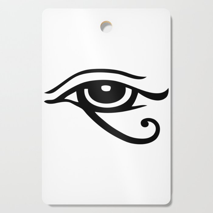 Egyptian Eye of Horus. BLACK. Cutting Board