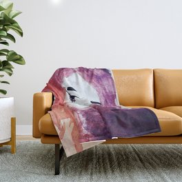 Abstract Girl Throw Blanket