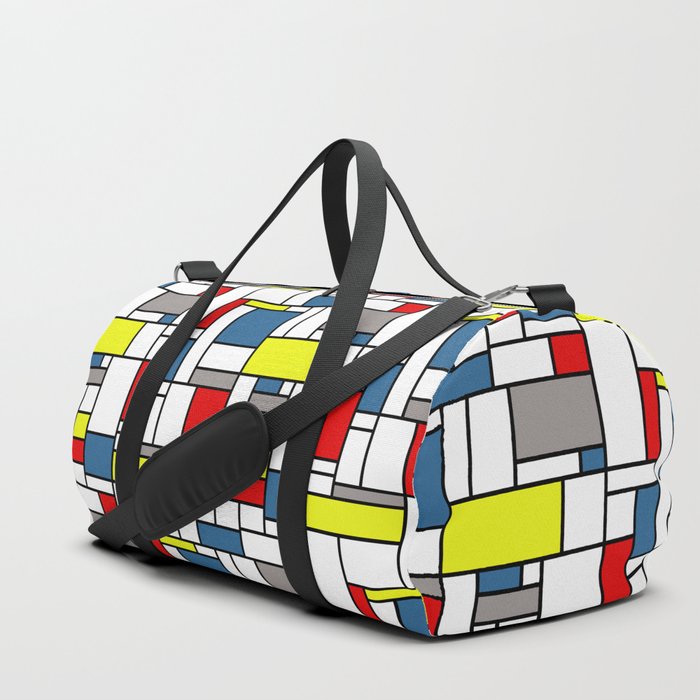 Mondrian style pattern Duffle Bag