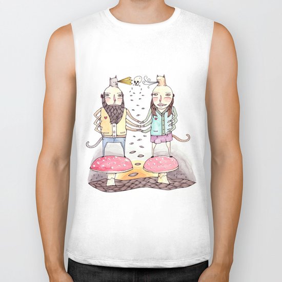 Monsters in Love Biker Tank
