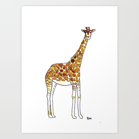 Giraffe Art Print