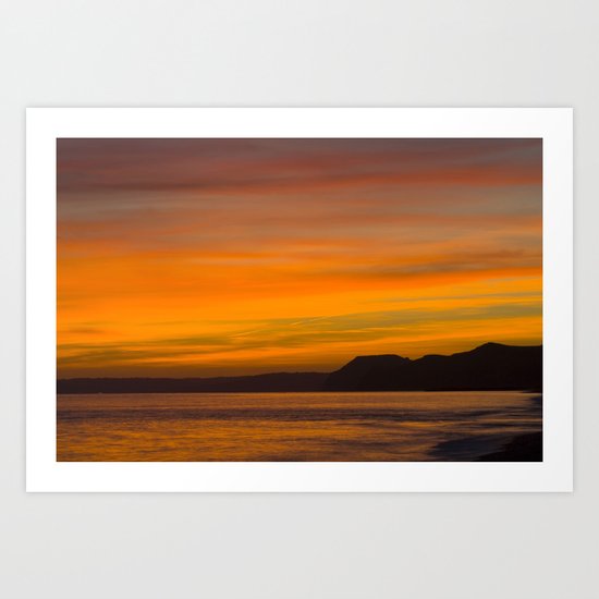 Golden Cap Glow Art Print