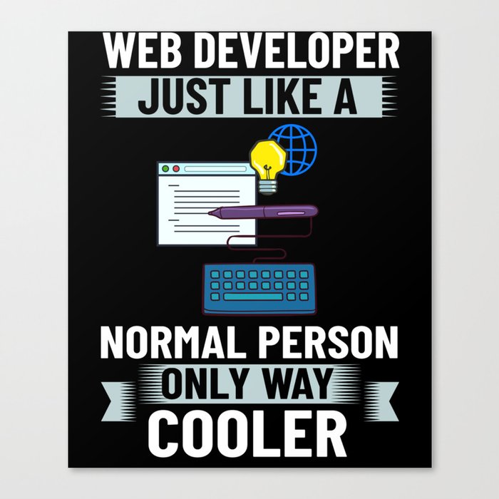 Web Development Engineer Developer Manager Canvas Print