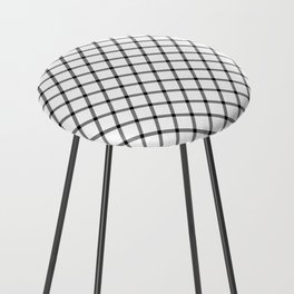 Classic Gingham Black and White - 06 Counter Stool