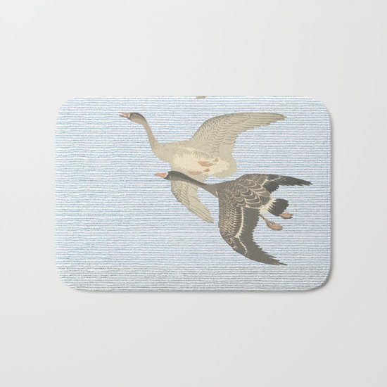 Nothing to match the flight of wild birds flying Bath Mat