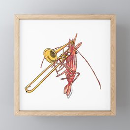 Trombone Shrimp Framed Mini Art Print