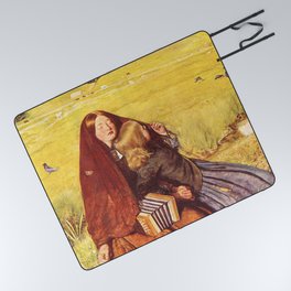 John Everett Millais - Blind Girl Picnic Blanket