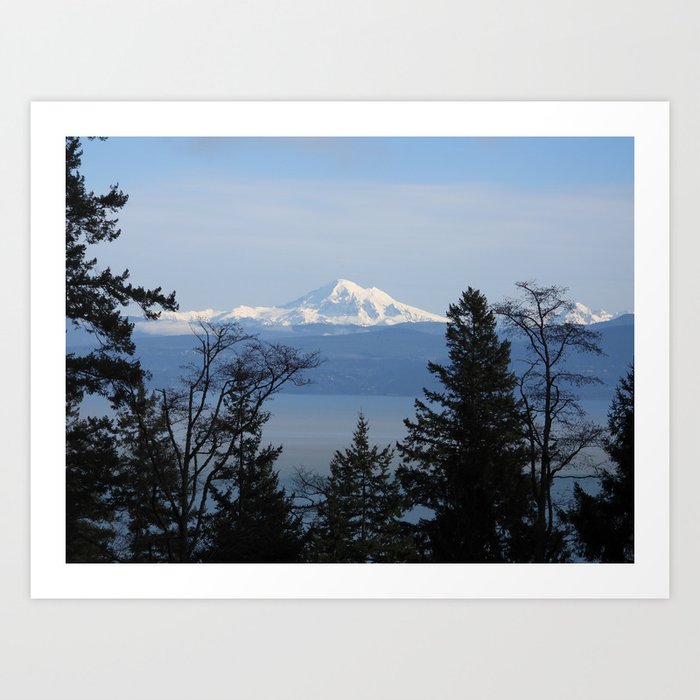 PNW Mountains - Mt Baker Art Print
