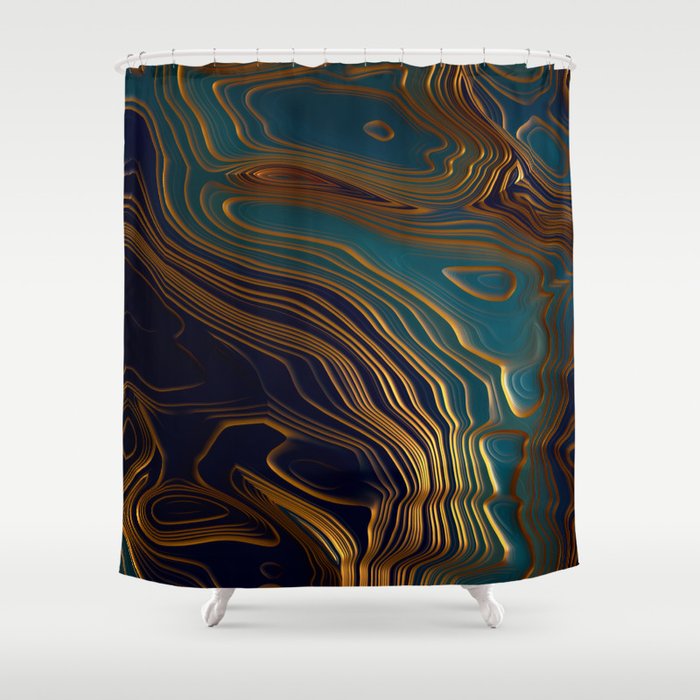 Peacock Ocean Shower Curtain