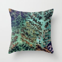 Colorful leaves Throw Pillow