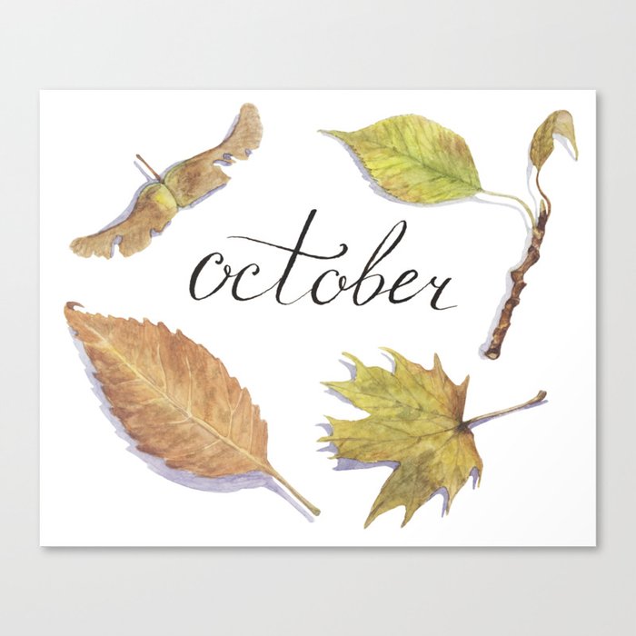 October Canvas Print
