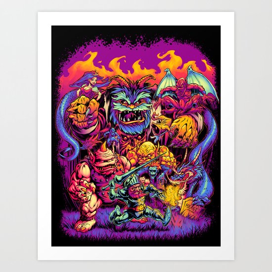 GHOSTS 'N' GOBLINS Art Print