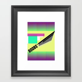 BOOBS !¡!¡! — shapes/design/fun Framed Art Print
