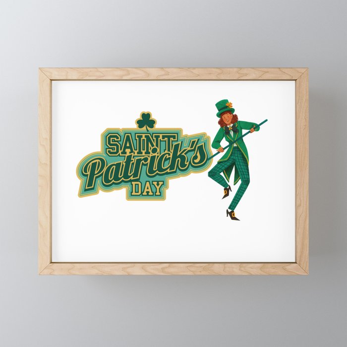 Saint Patricks Day Shirts Framed Mini Art Print