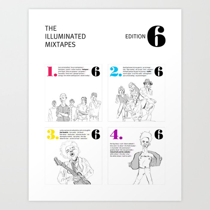 The Illuminated Mixtapes, Edition 6 Art Print