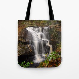 ENDERS FALLS AUTUMN CONNECTICUT WATERFALL LANDSCAPE Tote Bag
