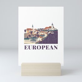 urban cityscape landmark Mini Art Print