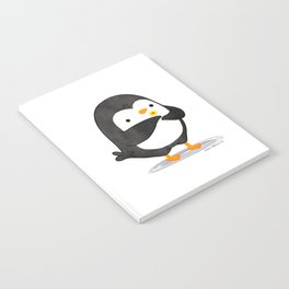 Penguin with a flower Notebook