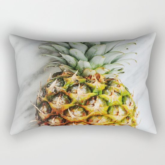 Ananas and Marble Rectangular Pillow