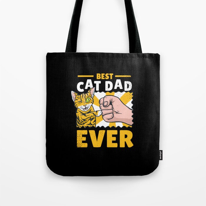Best Cat Dad Ever Tote Bag