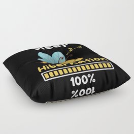Eat Sleep Hibernation 100 Bee Floor Pillow