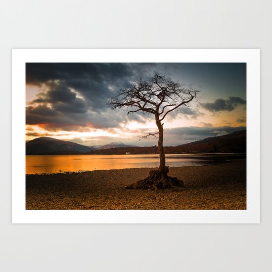 Bonny Banks Sunset Art Print