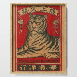Vintage Matchbox Tiger Serving Tray