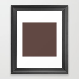 Brown Framed Art Print