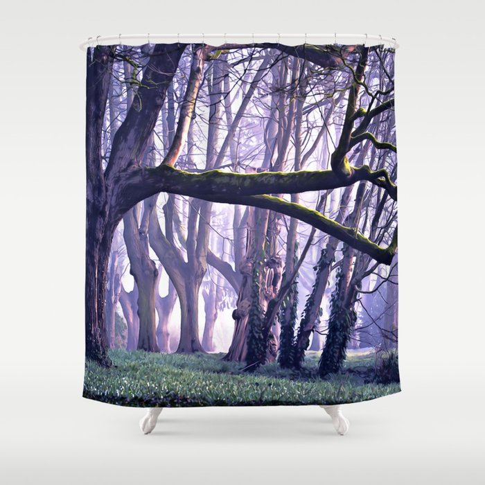 Old Trees In The Middle Of Forest Shower Curtain By Old Trees In The Middle Of Forest Shower Curtain