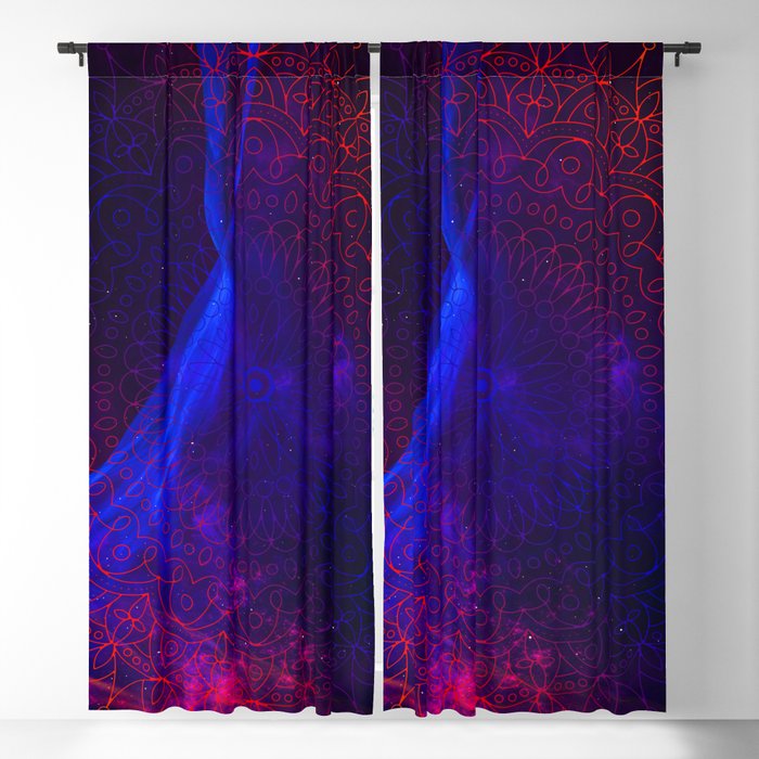 Cosmic mandala #6 Blackout Curtain