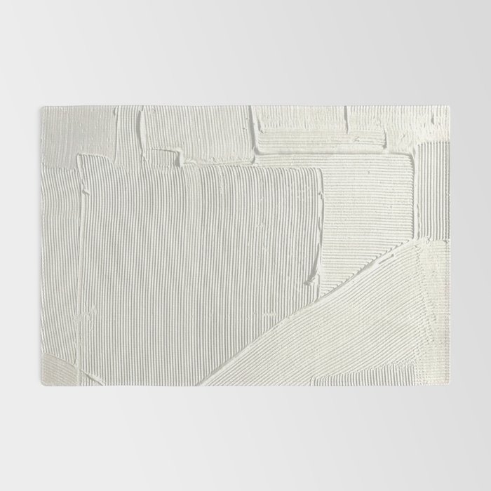 Relief [2]: an abstract, textured piece in white by Alyssa Hamilton Art