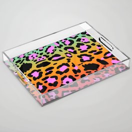Bright Leopard Print 07 Acrylic Tray