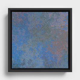 Rusty Blue Framed Canvas
