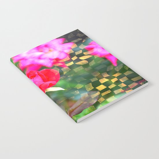 Checkered Rose Notebook