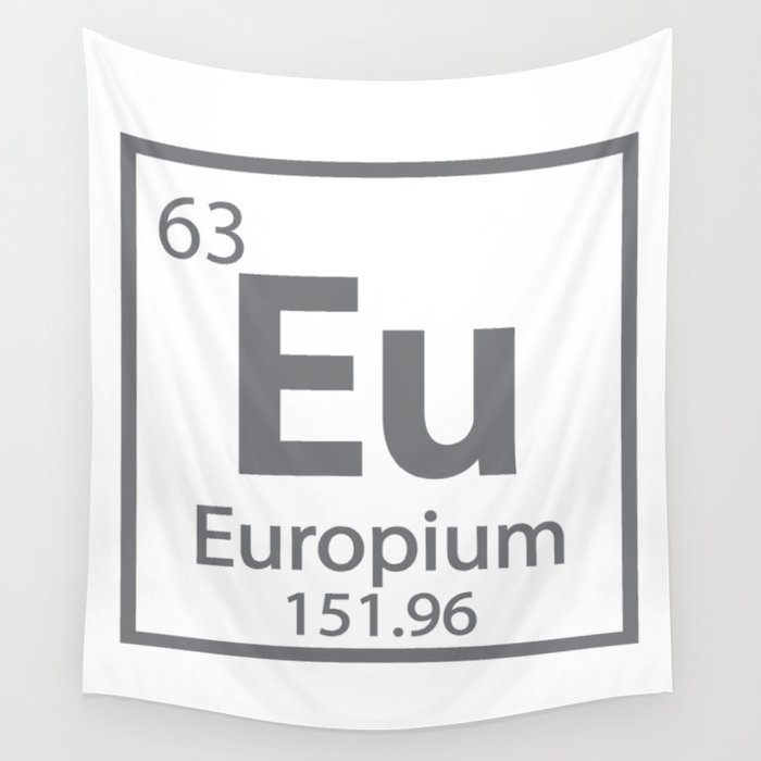 Europium - European Science Periodic Table Wall Tapestry