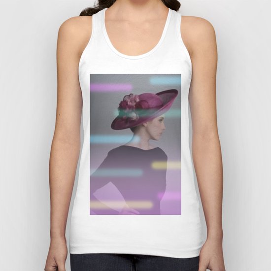 la femme au chapeau 2 Unisex Tank Top