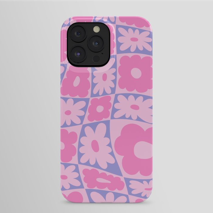 Pastel Miami Vice Pink Blue Chevron iPhone Case Art Print by directgifts